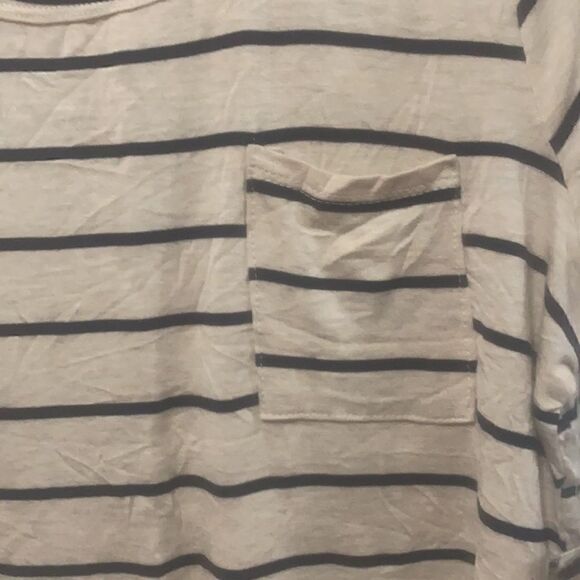 NWT Love J Striped Tee Shirt Tunic Too size Large - Picture 3 of 9